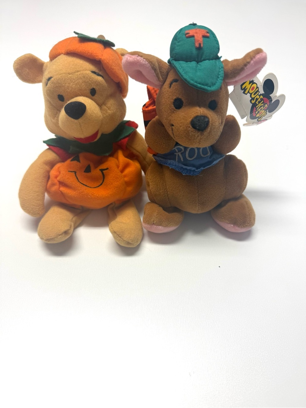 Disney Pooh & Roo Plush Duo - Orange, Brown, Green, Pink